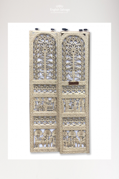 Persian Style Hand Carved Wooden Screens