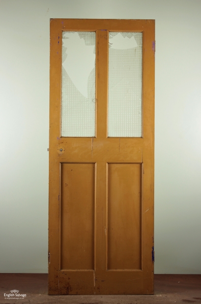 (Set15) 2 Panel Pine Glazed Door
