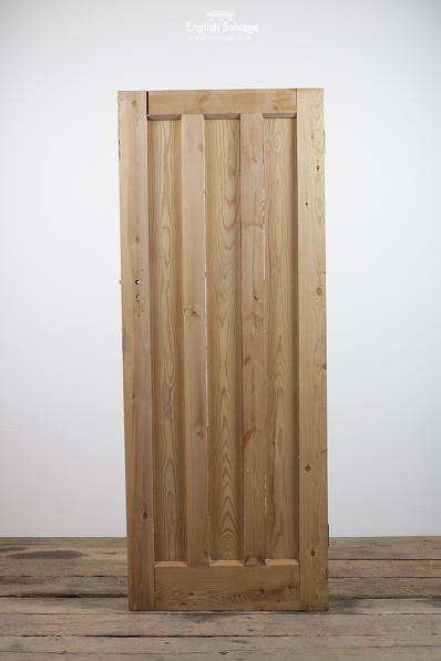 (SetD7) Three Vertical Panel Pine Door