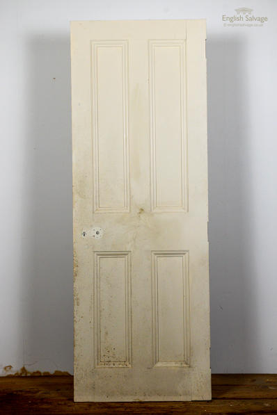 (SetH1) Reclaimed painted pine 4 panel door