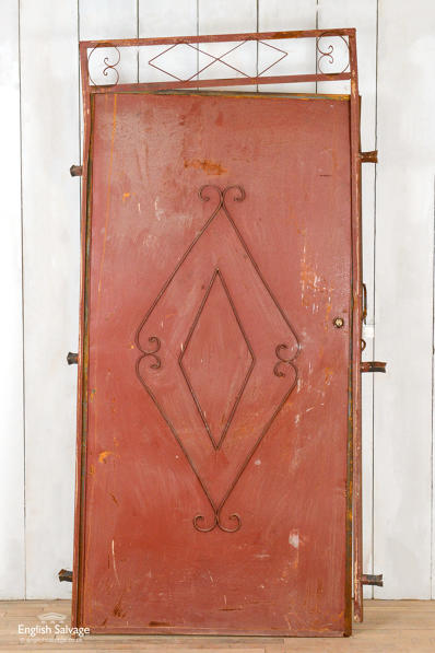 (SetJ2) Vintage Moroccan red door in frame