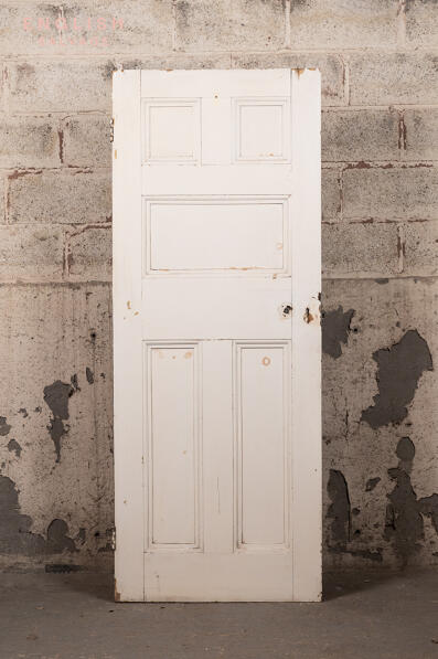 (SetM1) Reclaimed five panel pine door