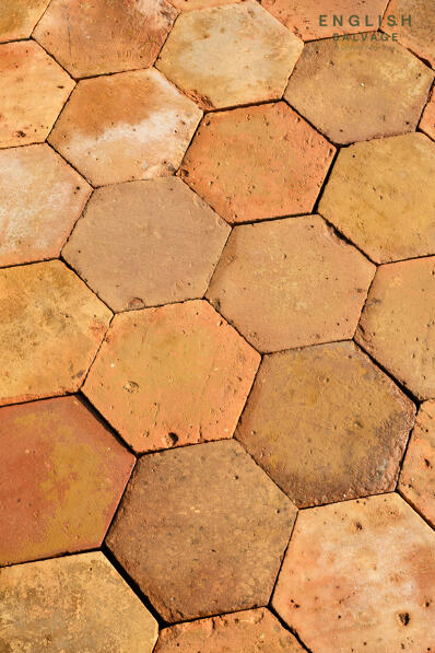 14m2 of antique French terracotta tiles