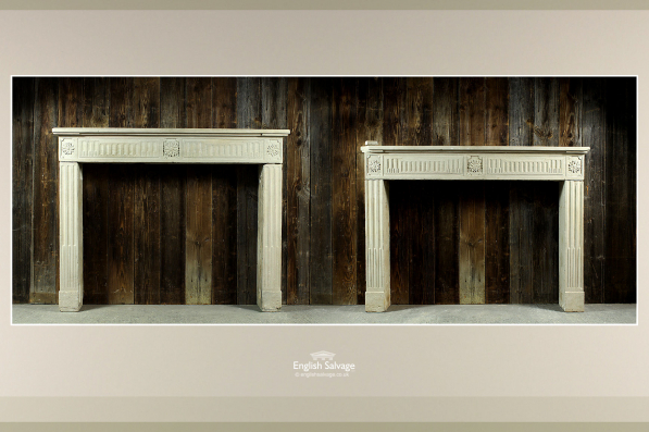 18th Century French Stone Fire Surrounds