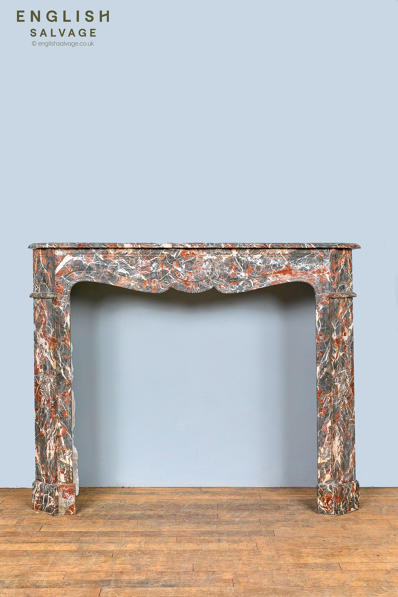 19thC Rouge Royal Pompadour fire surround