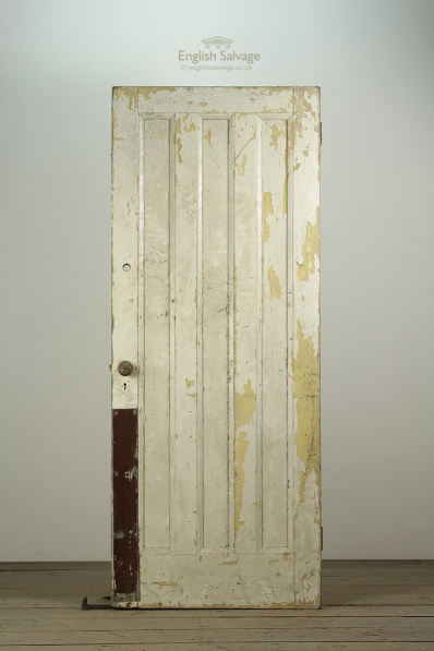 Old 3 Vertical Panel Pine Door