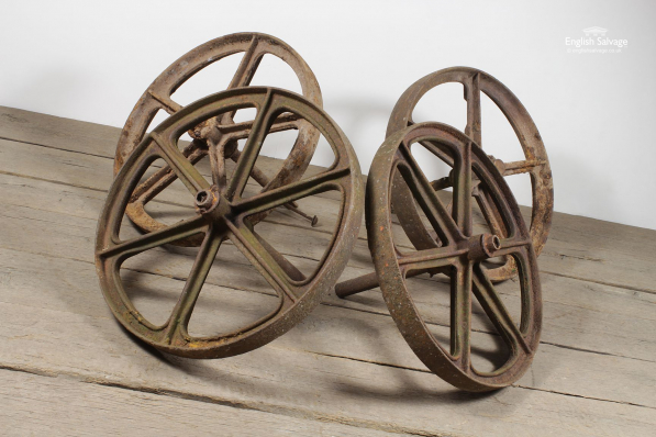 Reclaimed Cast Iron Cart Wheels