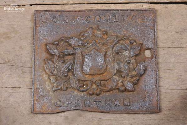 Old Coultas of Grantham Cast Iron Plaque