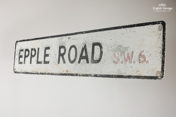 Reclaimed Old Street Sign Epple Road SW6