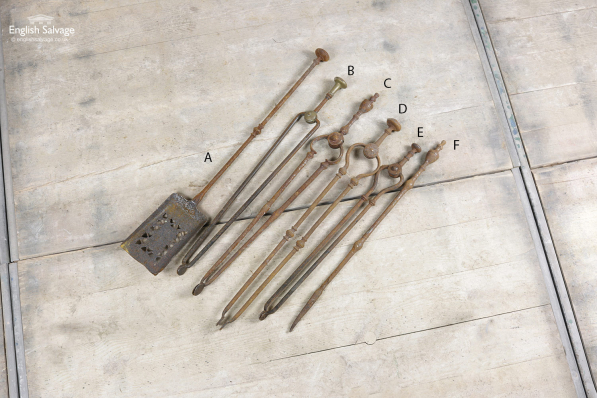 Selection of Vintage Reclaimed Fire Tools