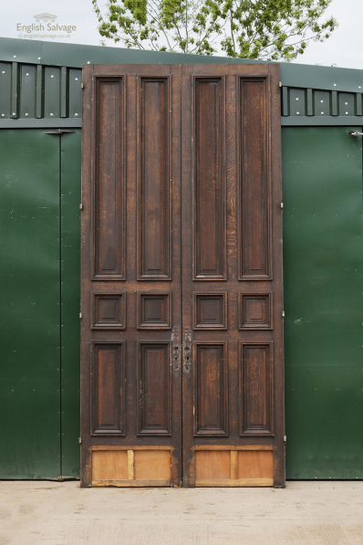 Antique French Oak Tall Double 6 Panel Doors