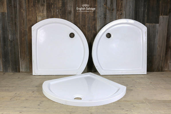 Reclaimed White Quadrant Shower Trays