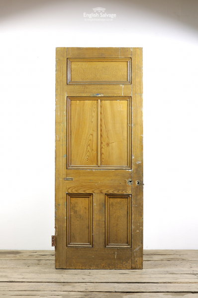 Salvaged Solid Oak Panelled Door