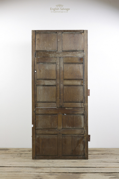 Old Ten Panel Oak Door / Panelling Section