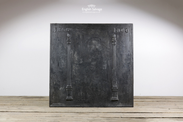 Reclaimed Large Iron Fire Back/Splashback