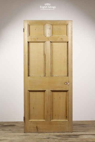 Salvaged Pine Six Panel Old Door