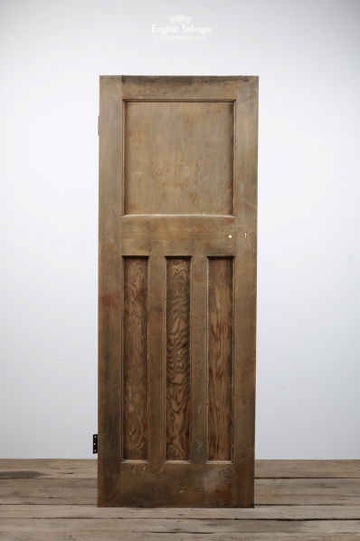 Salvaged Pine One Over Three Panel Door