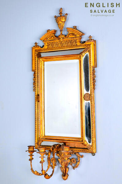 A Regency gilt framed wall mirror