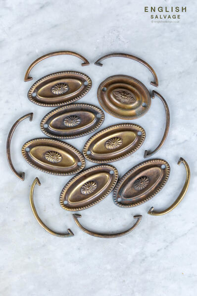 A set of 19th Century drawer pulls