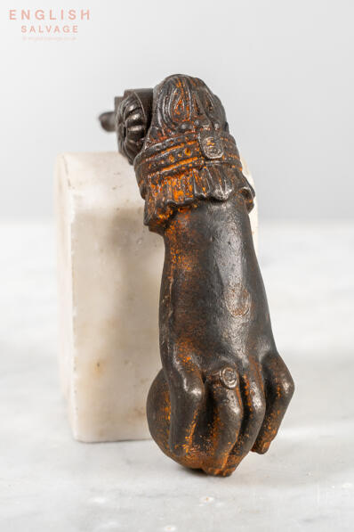 Antique cast iron hand of Fatima door knocker
