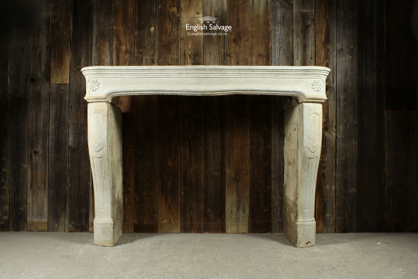Antique French Stone Fireplace Surround