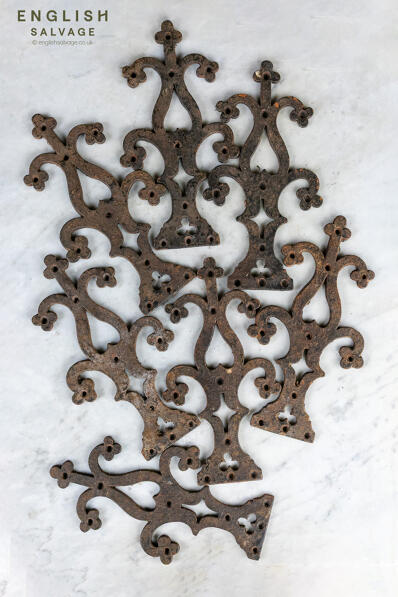 Antique Gothic ornate hinge fronts