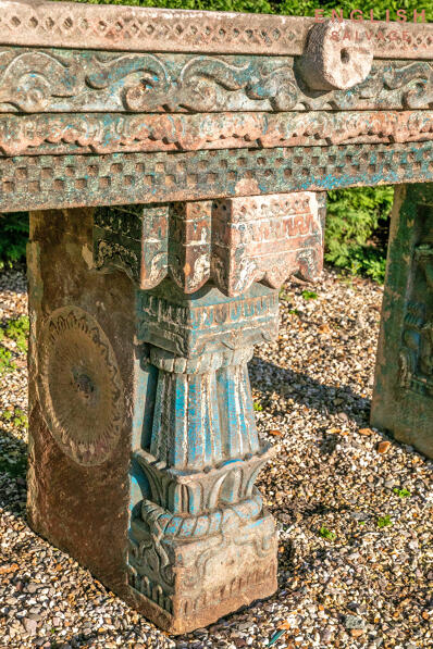 Antique Indian stone water table