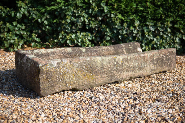 Antique open-ended stone trough 