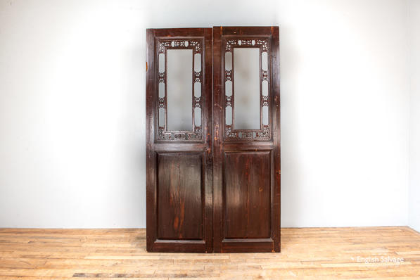 Antique pair of Chinese pine doors