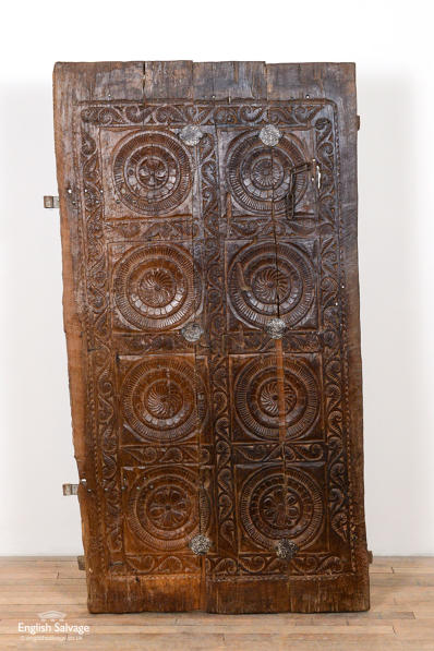 Antique planked Indian tribal door