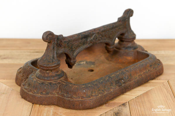 Antique small cast iron boot scraper