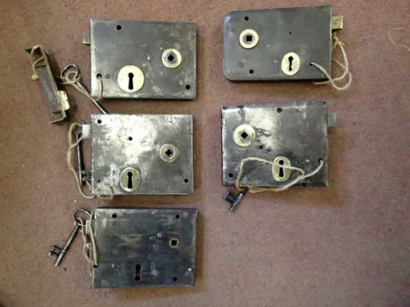 Antique Steel Rim Locks