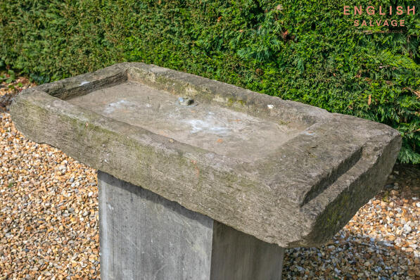 Antique stone sink trough