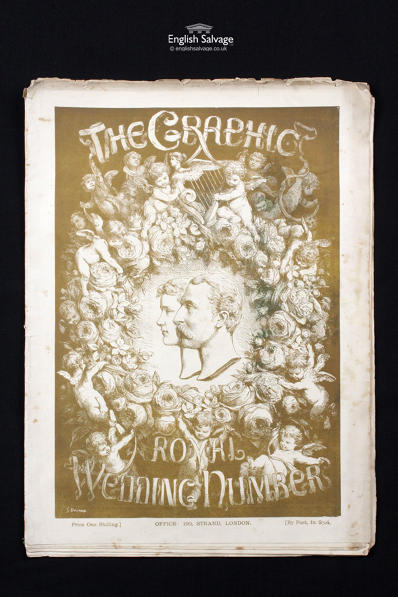 Antique The Wedding 1879 Graphic Magazine 