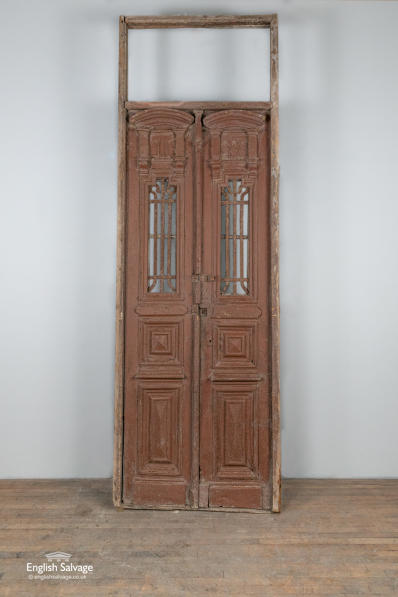 Architectural 19C Egyptian double doors