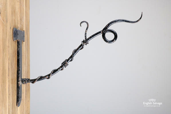 Attractive handmade black iron bracket