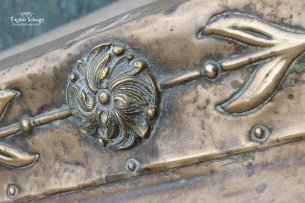Attractive Ornate Brass Fender with Angel
