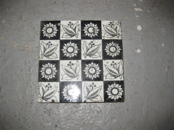 Black and White Floral Tiles