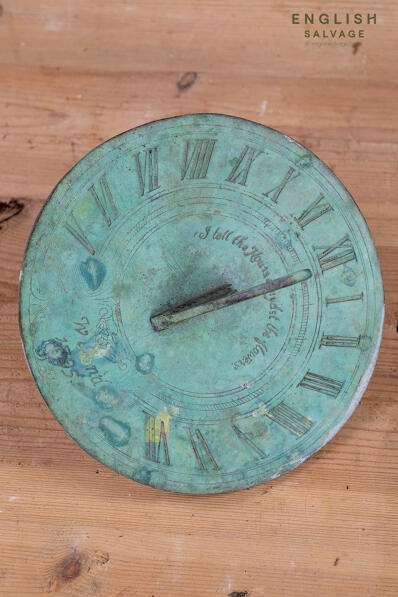 Bronze sundial marked 1795, W Bond