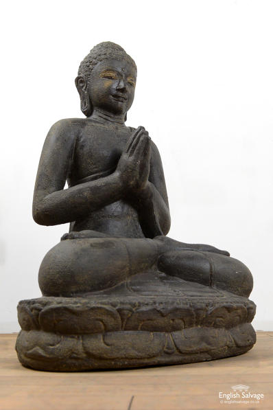 Cast stone Indian style sitting Buddha 