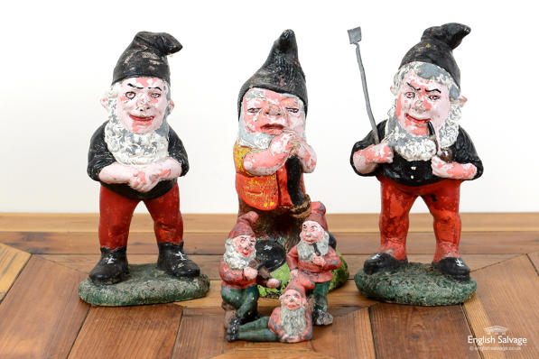 Characterful sets of vintage gnomes