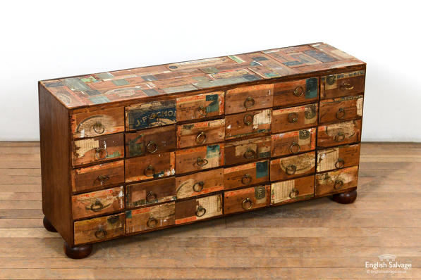 Chest made from repurposed cigar boxes 