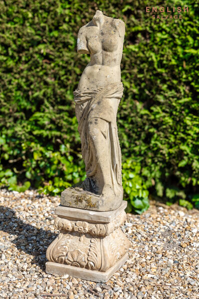 Classical reclaimed headless torso statue