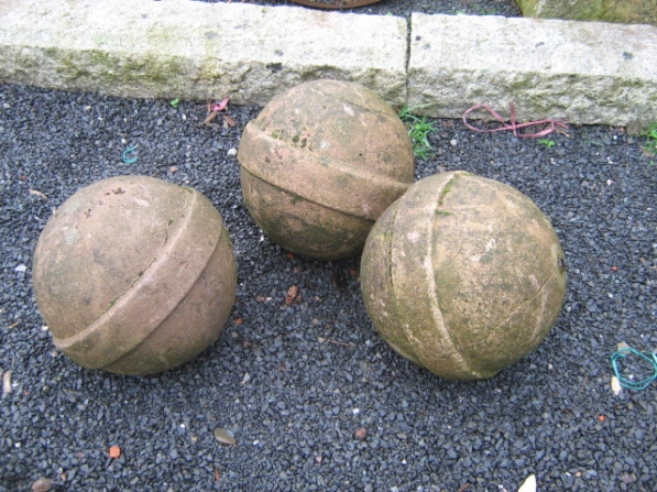 Composition Stone Ball Pier Cap