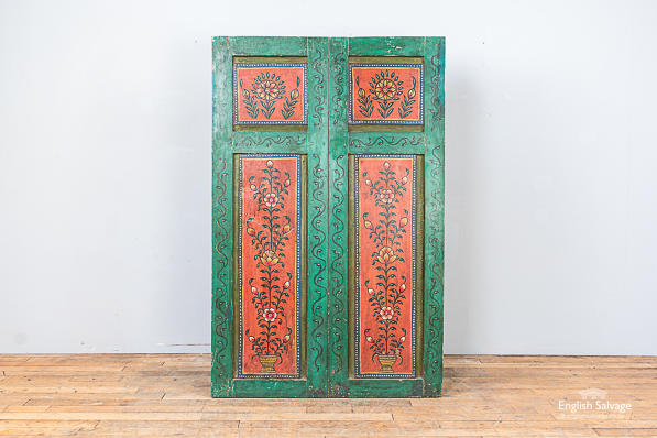 Decorative foliate Indian cupboard doors