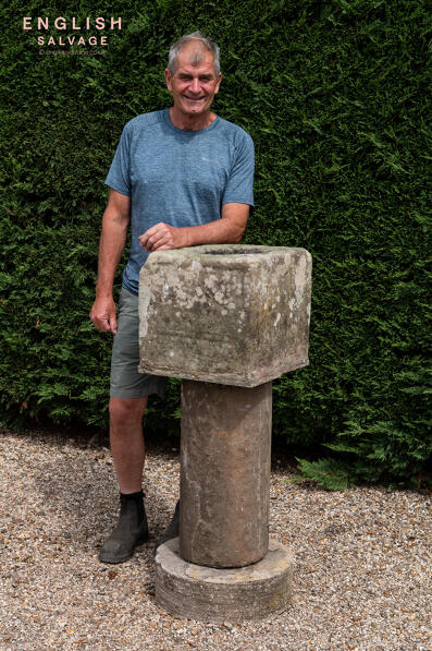Early holy water stoup or stone trough