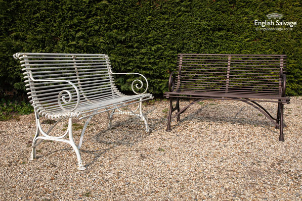 Elegant French style garden benches