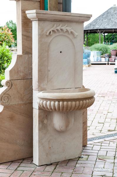 French style fountain in handcarved sandstone