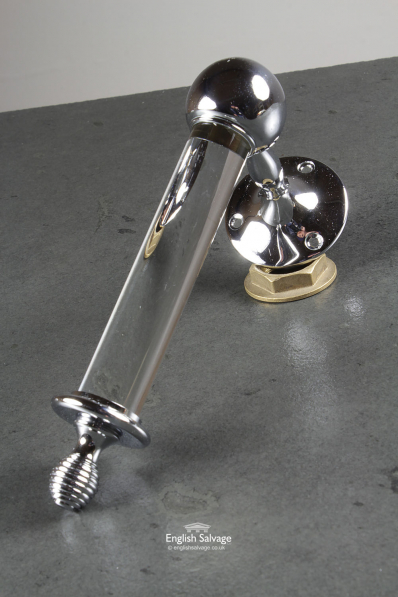 Glass Toilet Roll Holder with Chrome Brackets