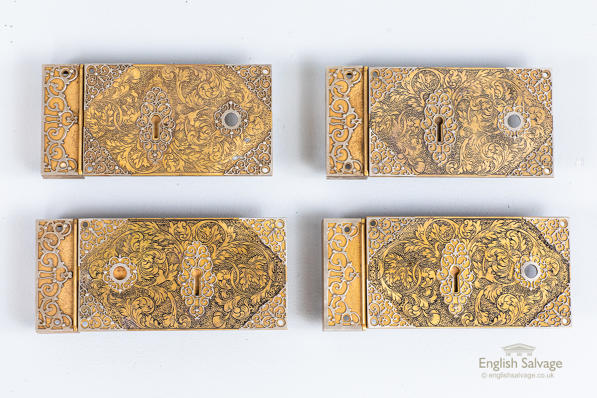 Highly ornate engraved lock plates